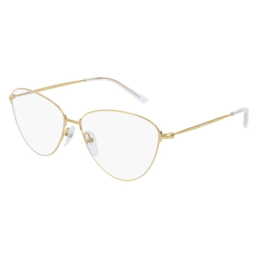 New Balenciaga Eyeglasses Bb0034o 003 Gold Women Eyewear